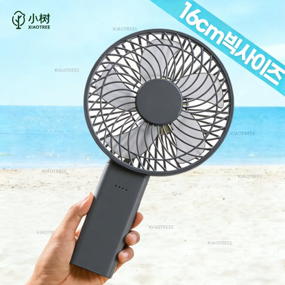 Portable Handheld Fan Rechargeable Fan 4000mAh 180° Adjustable 4 Speed Wind Foldable Fan Quiet Personal Fan Desktop Fan for Tent