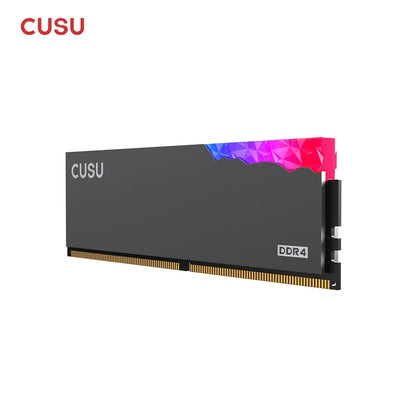 CUSU Memoria Ram RGB RAM ddr4 8GBx2 16GBx2 3200MHz 3600MHz ddr4 ram 1.35V Dual Channel UDIMM Desktop Memory