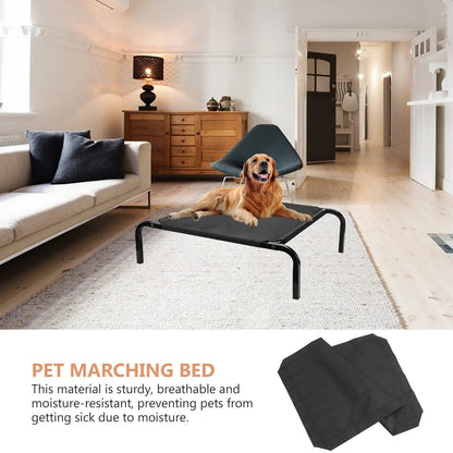Elevated Pet Bed Cover Dog Cat Folding Camping Bed Cover Cat Dog House Portable Removable Washable Four Seasons Cover Breathable