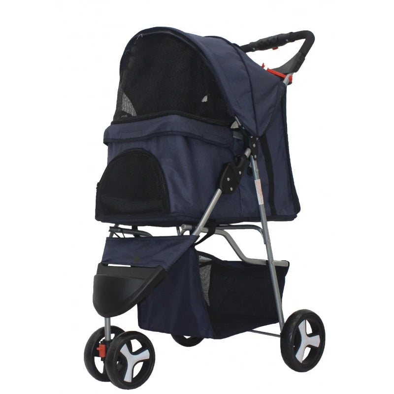 Waterproof Puppy Dog Pet Stroller for Travel Outdoors and Carrying Pets