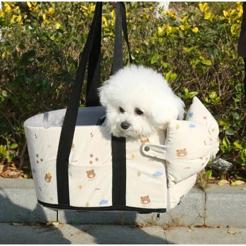 Car Carrying Dog Bed Pet Tote Bag Suitable For Small Dogs Pet Car Seat Cushions Universal Pet Travel Safety Bags Cat Car Beds