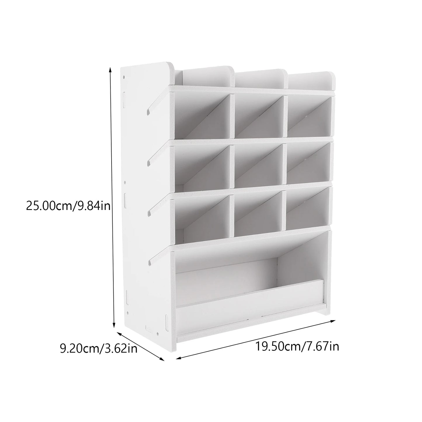 Desktop Storage Box Wood Office Stationery Organizer School Office Pen Stand Living Room Coffee Table Remote Control Organizer