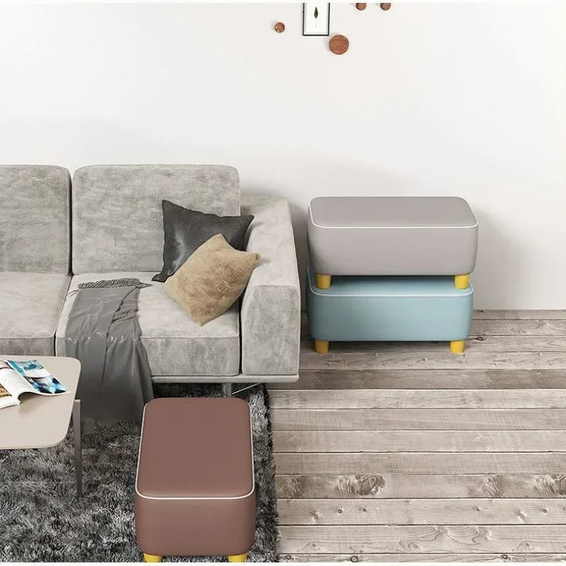 50CM Household Small Stool Sofa Low Stool Multi-Color Living Room Long Bench Shoe Changing Bedroom Furniture