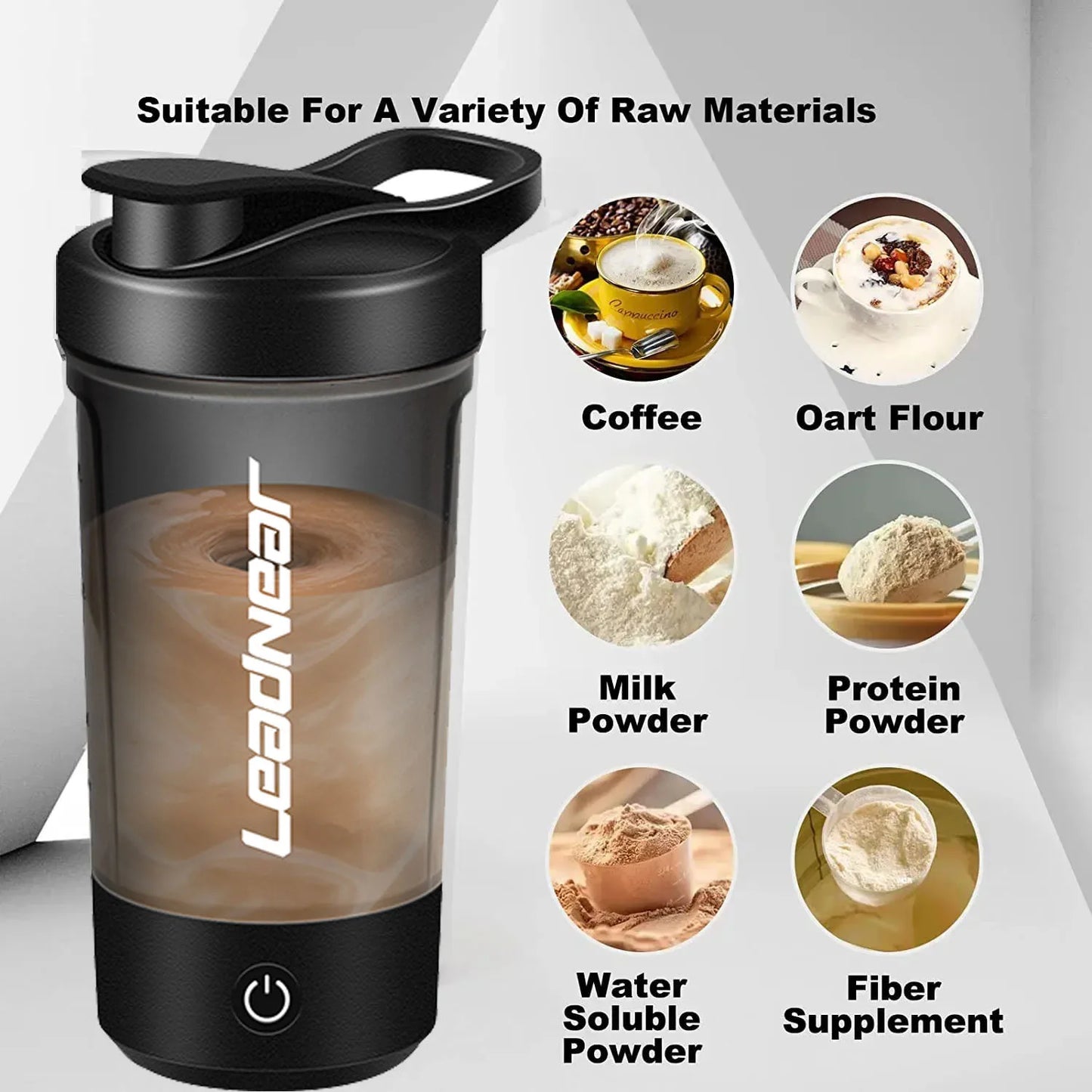 Electric Blender Cup Portable Blender Cup Milk Powder Protein Powder Blender Automatic Shaker Cup Home Travel Outdoor Sports Gym