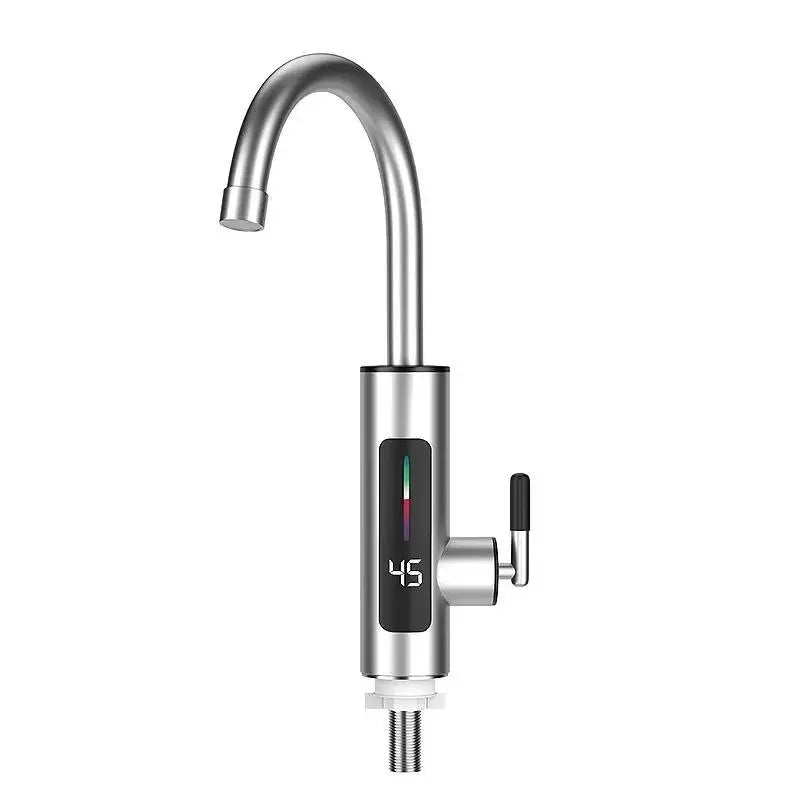 HOMEFISH 3000W 220V Electric Kitchen Water Heater Tap Instant Hot Stainless Steel Water Faucet Heater Cold Heating Faucet