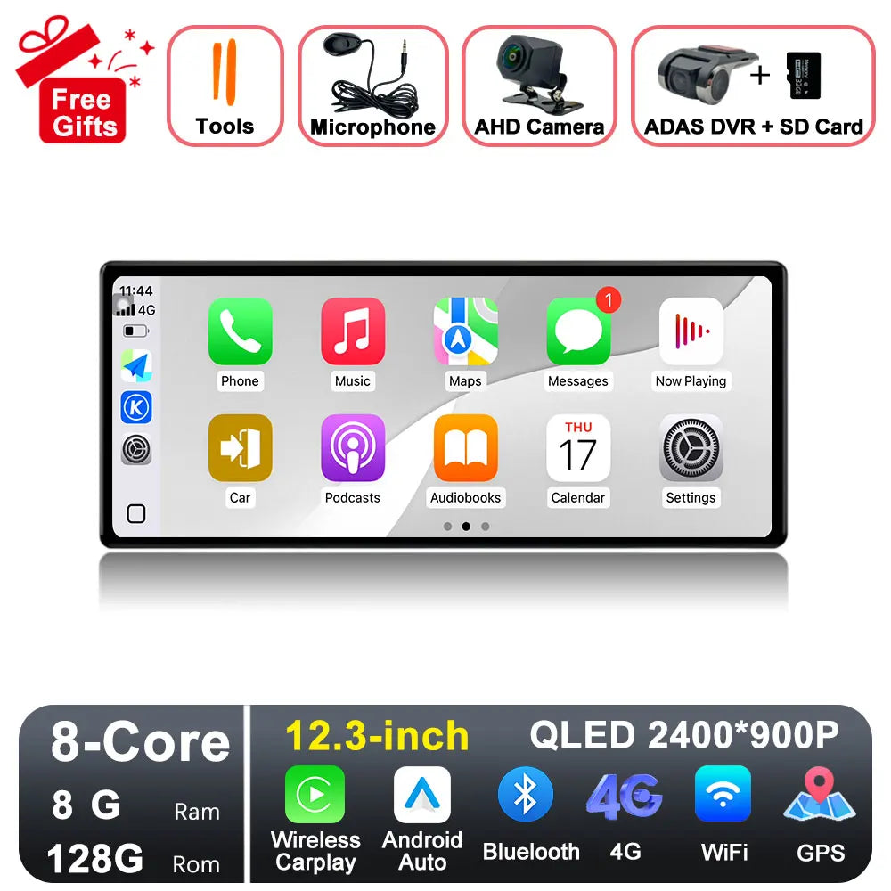 GPS Navigation Android 15 for Nissan Teana 2019-2021 DSP Stereo Bluetooth QLED Touch Screen WlFl 4G