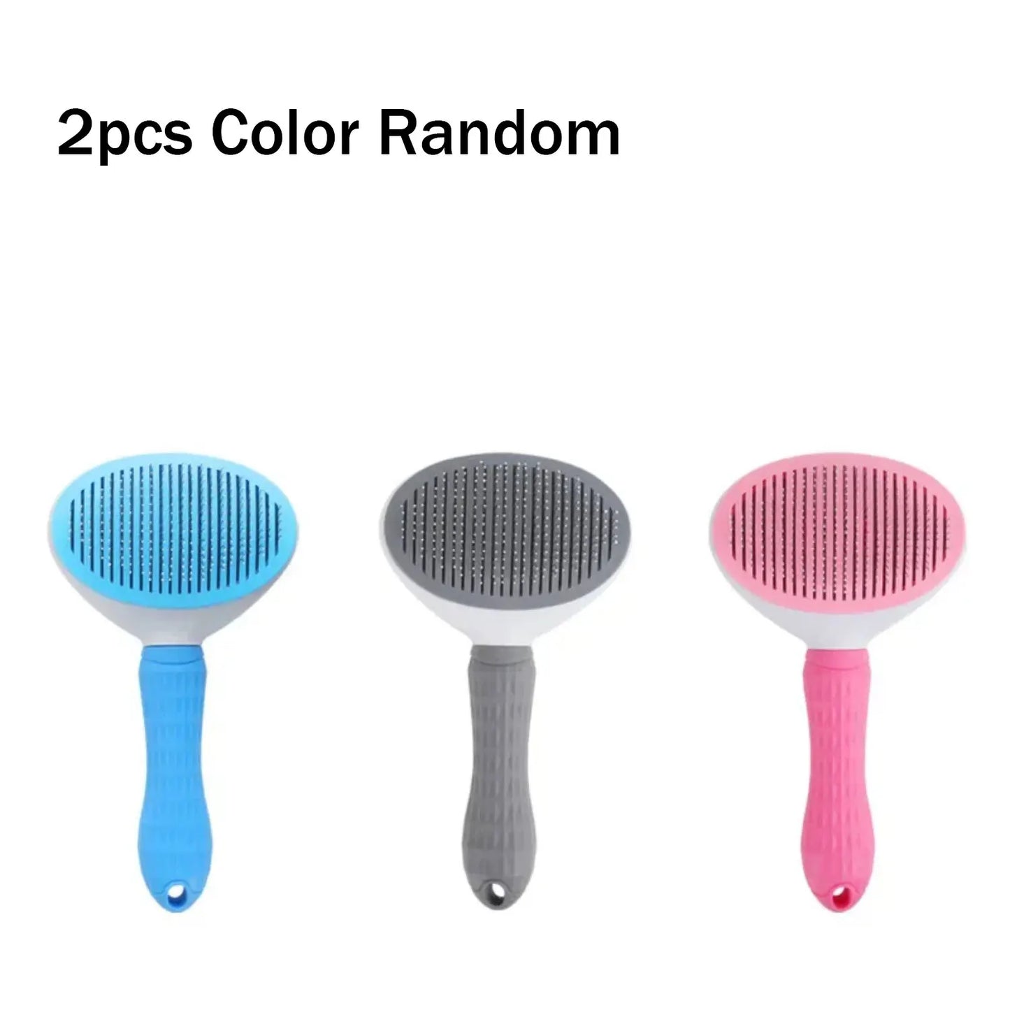 Dog Grooming Brush with Easy Clean Button, Pet Massage Comb for Effective Detangling and Hair Removal, Suitable for Dogs Cat