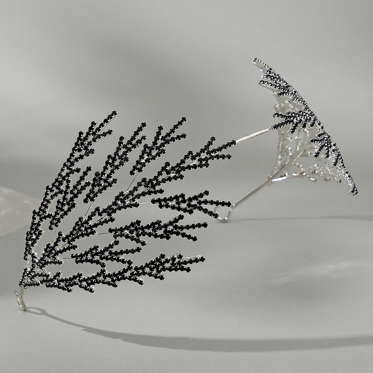 Bridal Hair Silver Handmade Hair Accessories Crystal Wedding Ladies Bling Rhinestone Crown Girls Headpiece Jewelry For Women