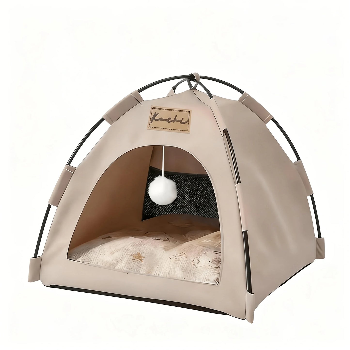 Portable Foldable Pet Tent Semi-Enclosed Breathable Design All Season Comfort Pet Bed for Cat Puppy Indoor Outdoor