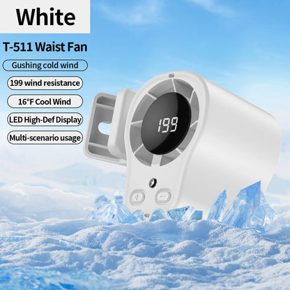 Lenovo Portable Handheld Fan LED Digital Display Lightweight Fan Pocket Size Low Noise Small Electric Fan  Outdoor Fan 2026New