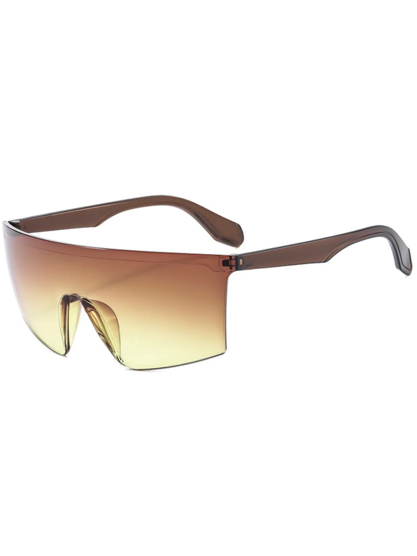 1PC, same style for men and women, stylish glasses, new model, large frame, vibrant colors, trendy, lens-integrated design, perf