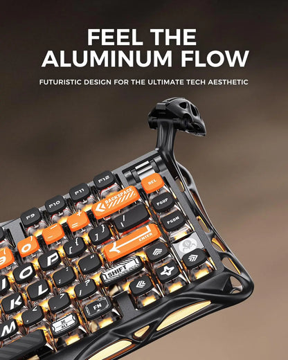 GravaStar Mercury K1 Pro Wireless Mechanical Gaming Keyboard, 75% Layout RGB Custom Keyboard E-sports, gaming keyboard