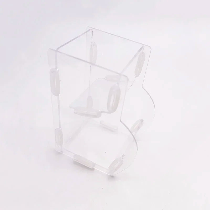 Automatic Acrylic Hamster Small Pets Food Feeding Bowl Plastic Rat Pet Dispenser Feeder Cage Food Bottle Pet Products Large
