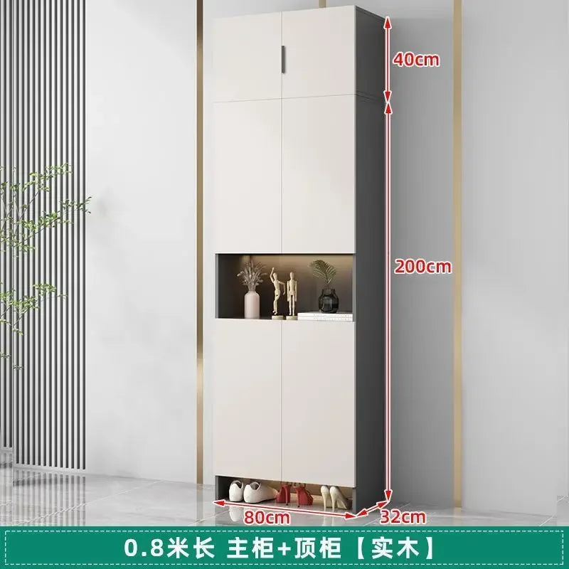 Living Room Shoe Cabinet Solid Wood Home Entrance Cabinet Display Household Door Locker Sideboards Szafki Do Salonu Furniture