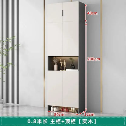 Living Room Shoe Cabinet Solid Wood Home Entrance Cabinet Display Household Door Locker Sideboards Szafki Do Salonu Furniture