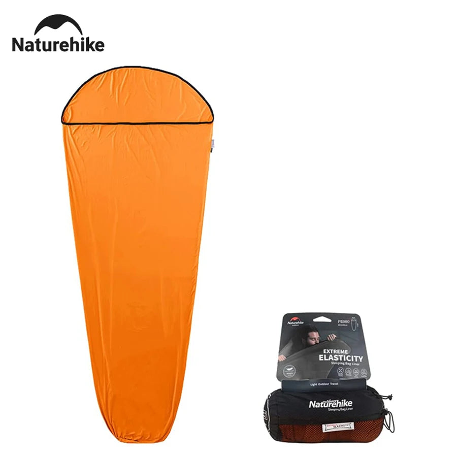 Naturehike 2023 Sleeping Bag Liner Ultralight High Elastic Mummy Quilt Winter Wearable Portable Camping Pocket Sleeping Bags