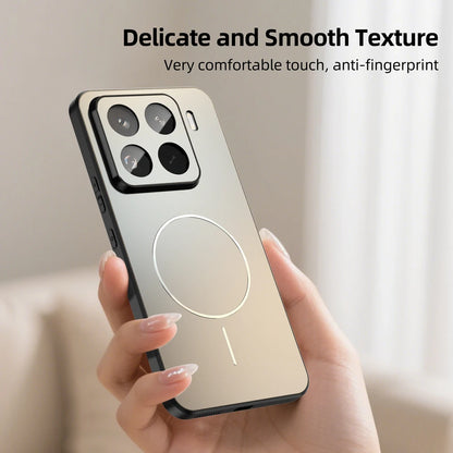 Luxury Magnetic Wireless Charging Case For XiaoMI 17 17Pro Max 15 15T 14T 14 POCO F7 F8 Pro Ultra Anti-Shock Protect Matte Cover