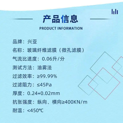 Glass Fiber Filter Membrane GF Aqueous Microporous Filter Membrane Hydrophilic 0.22/0.3/0.45/0.7/1.0/1.5 µm 90/110/150 mm Round