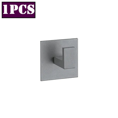4/1pcs Bathroom Adhesive Wall Black Robe Hooks Towel Hook Coat Holder Keys Clothes Hanger Bathroom Kitchen Hardware Accessories