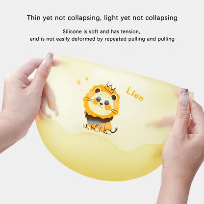 Cute Cartoon Animal Baby Bibs Soft Silicone Waterproof Boy Girl Feeding Burp Cloths 0-6 Years Kids Saliva Towel