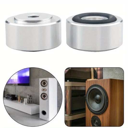 4Pcs Speaker Spikes Stand Feet Pad Aluminum Alloy Speaker Isolation Stand Feet Pad Speaker Feet Pad for Speaker