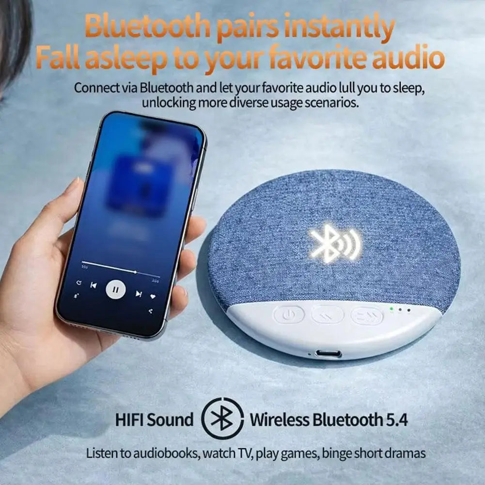 X3pro Pillow Speaker Bluetooth 5.4 Under Pillow Sound Machine - HiFi Stereo White Noise with 30/60/90 Min Timers for Bedroom