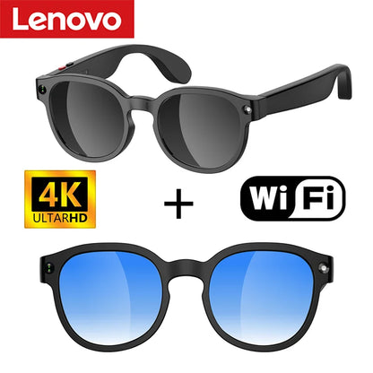 Lenovo AI Smart Glasses AI Translation 8MP HD Camera 4K Shooting Image Bluetooth Call Recording Music Smart Sunglasses 2026 New
