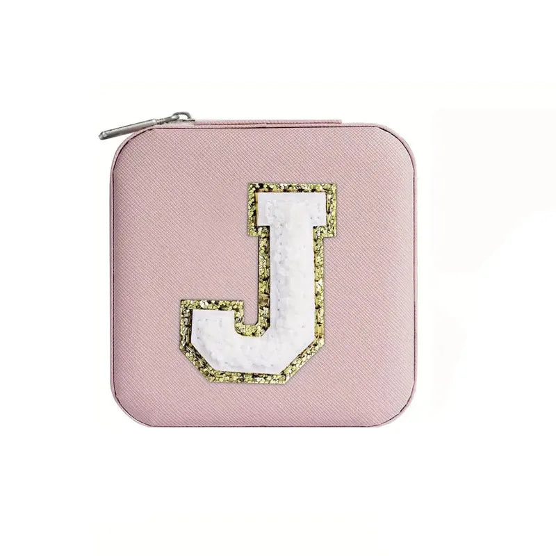 New Creative Letter Jewelry Box Portable Travel Ring Necklace Stud Earrings Storage Box