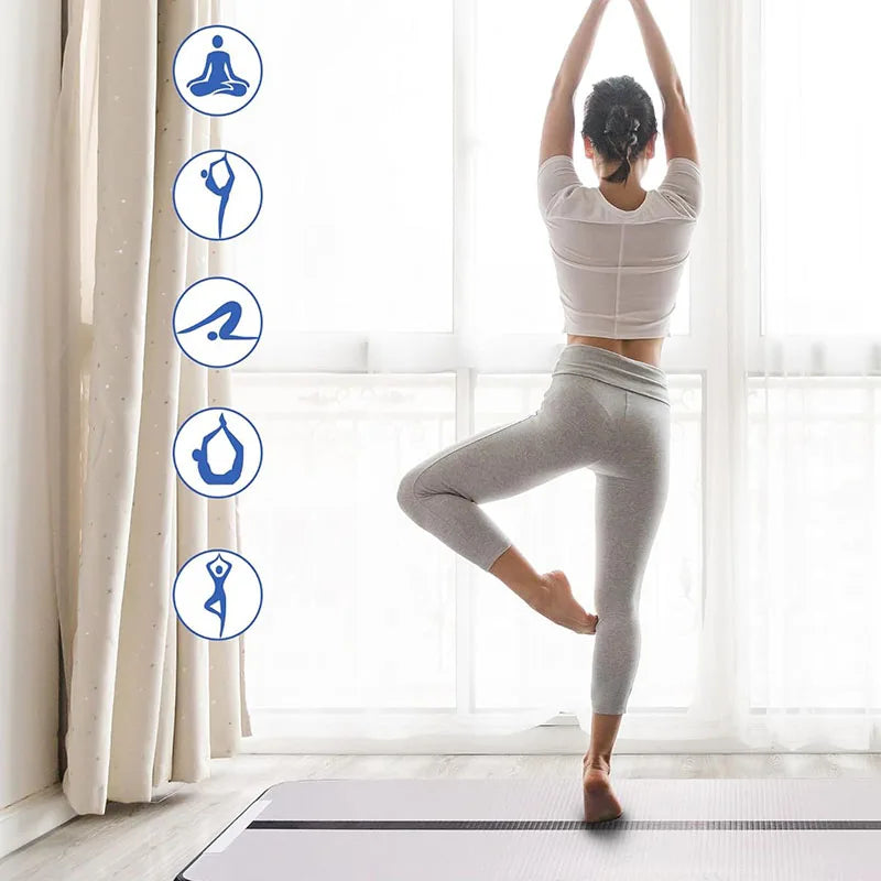 Factory Direct Inflatable Yoga Mat, Sport Gymnastics Tumbling Mat for Yoga Practice, Portable Floor Mat for Home and Studio