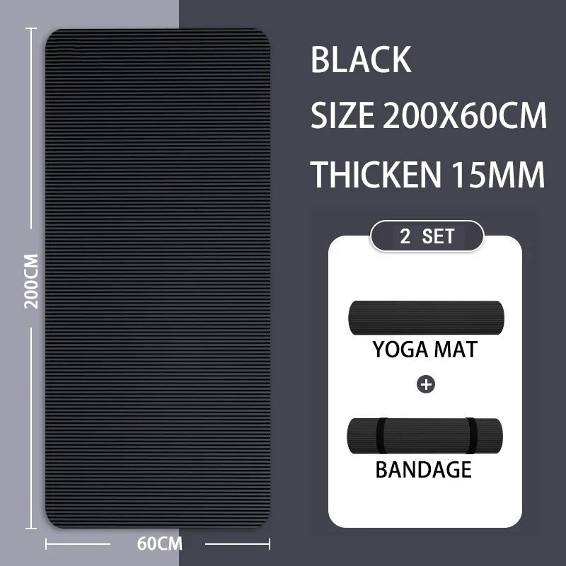 Yoga Mat with A Thickness of 20mm Anti Slip Pilates Fitness Mat Environmentally Friendly Tear Resistant WOMEN'S Yoga Mat