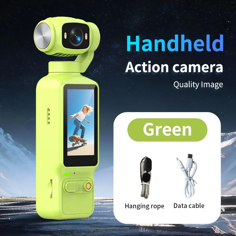 Lenovo HD 4K Action Camera 180° Rotatable For Vlog YouTube Tiktok Girls Record Life Video Recording Entry Portable Action Cam
