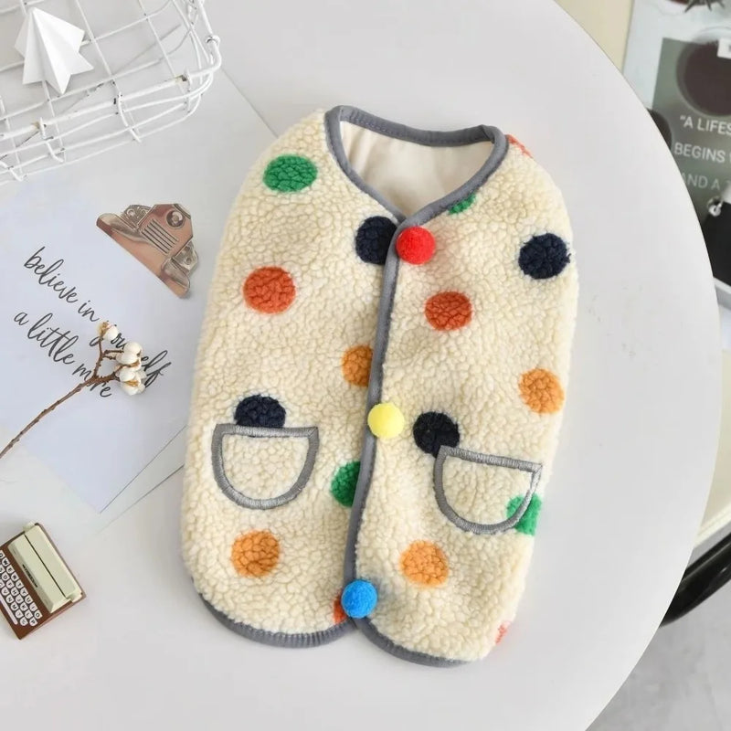 Fashion XS-6XL Pet Clothing Lamb Wool Small Medium Big Dog Vest Coat Schnauzer Teddy Warm Puppy Clothes Autumn Winter
