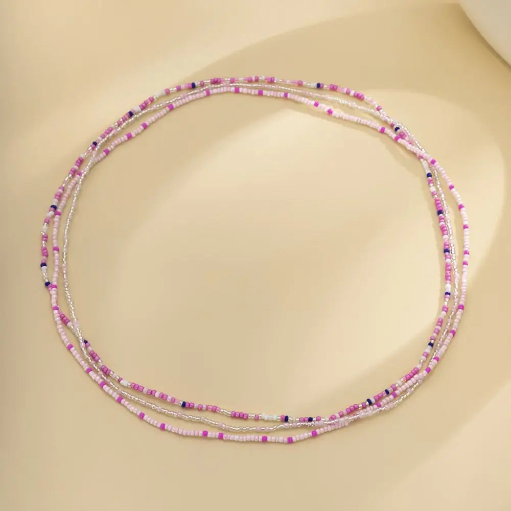 Body Jewelry Rice Bead Waist Chain Colorful Bohemian Style Belly Chain Ethnic Style Bikinis Jewelry Body Chain Jewelry