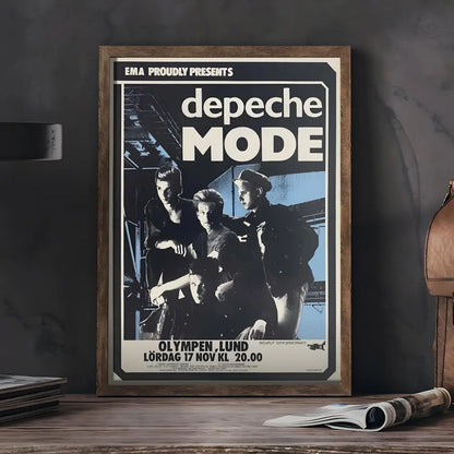 D-Depeche-M-Mode Band Painting Calligraphy Wall Art HD Canvas Oil Painting Posters Prints Home Bedroom Living Room Decor Gift