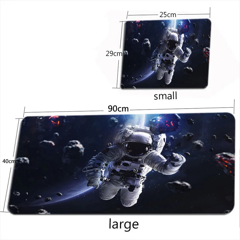 Space Astronaut Mouse Pad New Large Computer Office Game Table Mats XXL Rubber Anti-slip Gaming Keyboard Mousepad Long Desk Pads