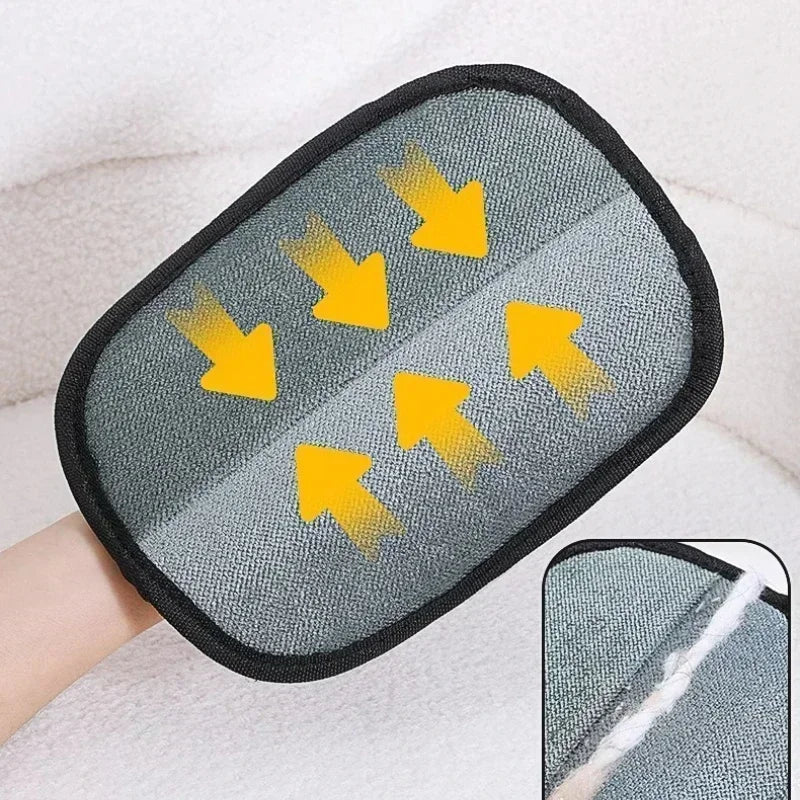 Pet Hair Removal Gloves Double Sided Reusable Grooming Tool for Dogs Cats Fur Static Cleaning Gloves for Carpets Furniture