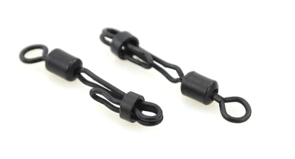 Hirisi 10pcs Quick Change Swivel With Clam Lock Clip For Carp Fishing Terminal Tackle Freshwater Fishing Accessories