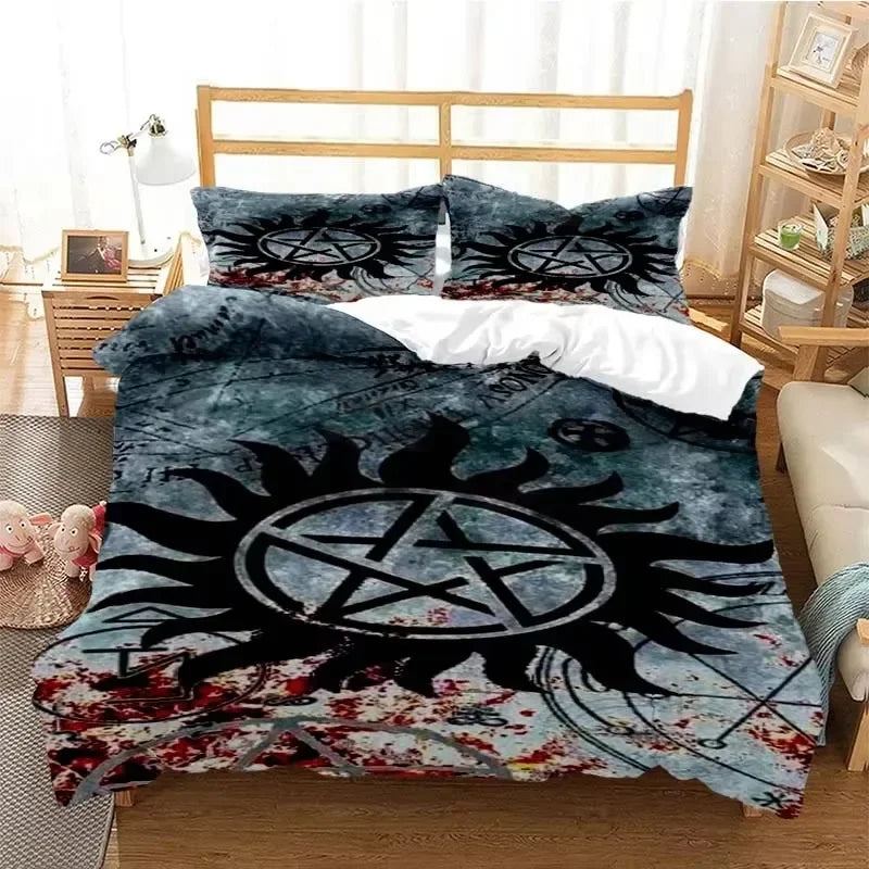 Supernatural 3D Printed Duvet Cover Set Twin Full Queen King Size Bedding Set Bed Linens Comforter Bedding Sets