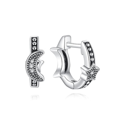 New 2026 Original 925 Sterling Silver Earrings For Women Piercing Hoop Love Heart Earings Rose Gold Wedding Gift Luxury Jewelry