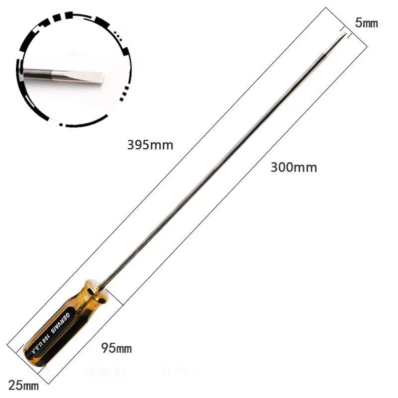 1/2Pcs Extra Long Screwdriver Set Professional Magnetic Slotted/Cross Screw Drivers For Sewing Machine Auto Repairing Tools
