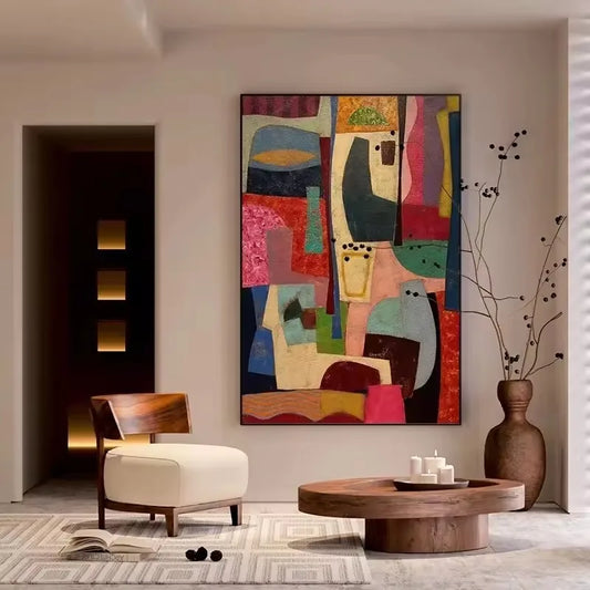 Picasso Style Poster Prints Colorful Geometric Abstraction Canvas Painting Wall Art Picture for Living Room Home Decor Cuadros
