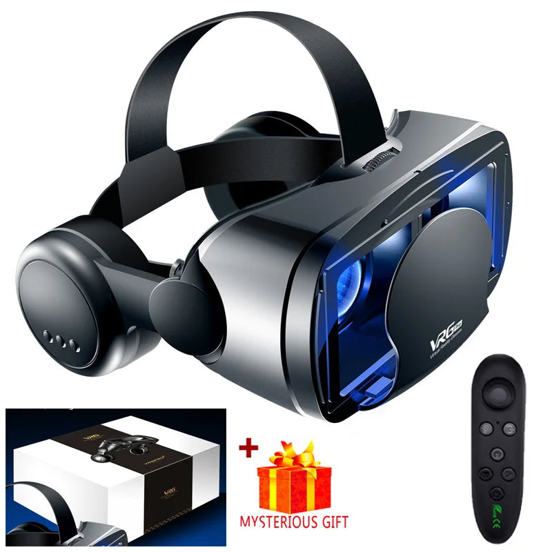 Virtual Reality 3D VR Glasses Headset Smart Helmet Smartphones Mobile Phone Lenses with Headphone Viar Binoculars Goggles Device