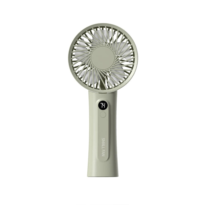 New Portable Handheld Fan, Fan 6 Speed Wind LED Display Personal Mini Travel Fan  Hand Held Fan USB Foldable Electric Fan