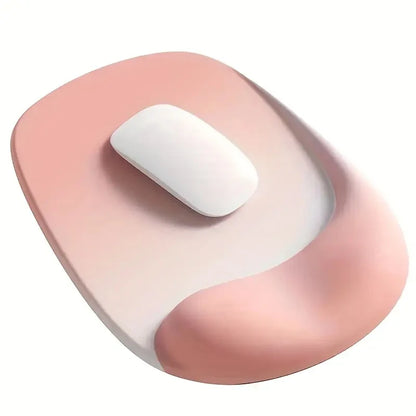 Ergonomic Mouse Pad with Wrist Support Memory Foam Mouse Mat Soft Plastic Wrist Cushion, Soft Square Hand Rest for Office