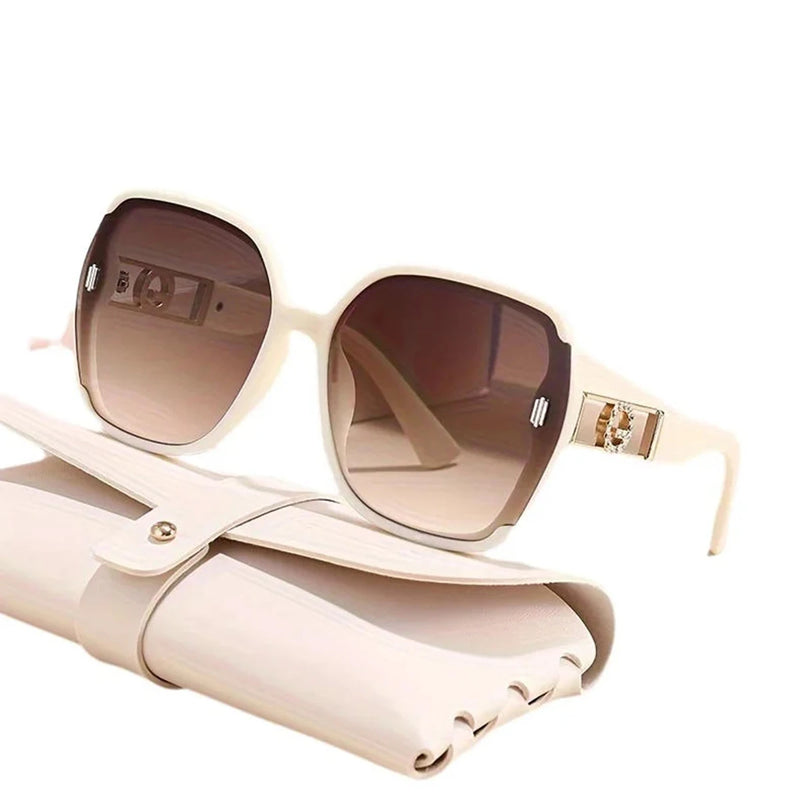 5 New sunglasses for women: UV-resistant sunglasses for women, high-end look, versatile for large faces, slimming glasses, high-