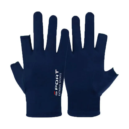 Sun Protection Gloves Half Finger Gloves Ice Silk Screen Gloves Men Fishing Gloves Women Gloves Summer Sunscreen Gloves