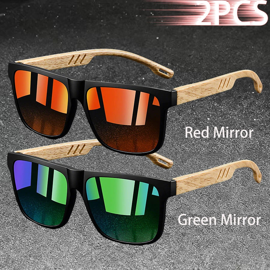 Fashion Vintage Square Square Frame Sunglasses Men Women Fishing Driving Man Luxury Brand Designer Sun Glasses  Eyewear