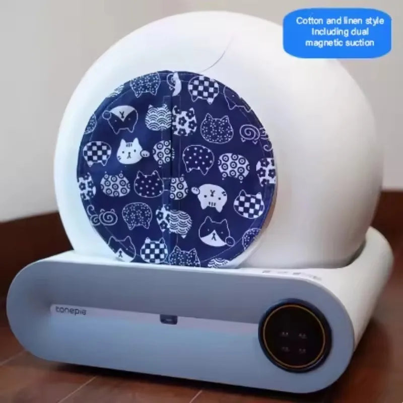 Cat Litter Box Odor Proof Dust-proof Cartoon Door Curtain Matching Curtains Pet Products for TONEPIE Automatic Self-cleaning Box