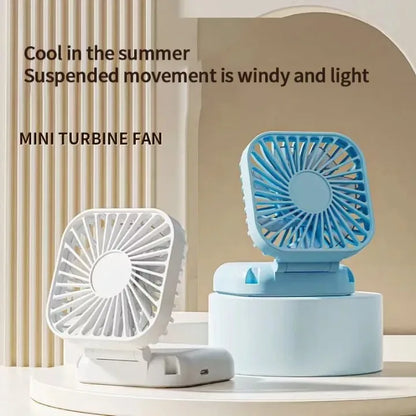Portable Fan Super Mini Handheld Fan USB Rechargeable Fan Foldable Hand Held Small Pocket Fan