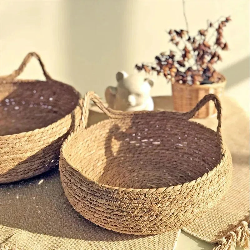 Purely natural woven cat bed, universal washable pad, pet supplies accessory, Suitable for winter,suitable for all seasons.